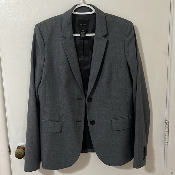 J Crew Grey 2-piece Suit, Size 10 - Picture 2 of 9